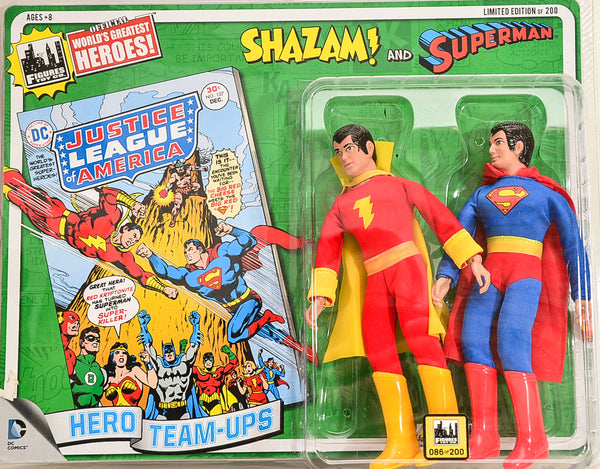 2014 DC Comics Series 1 Hero Team-ups Two Pack - Shazam and Superman  Limited Edition Action Figures