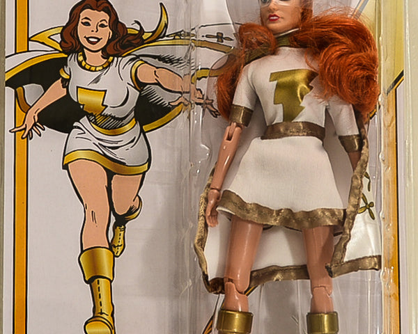 2016 Figures Toy Co Limited Edition Blue & Gold Variant Mary Marvel! Retro 8 Inch Action Figures