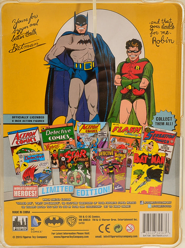 2015 Figures Toy Co "First Appearances" Series 1 Batman Action Figure