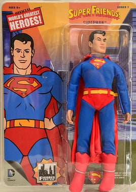 2015 Figures Toy Co Super Friends! Series 1 Superman 8" Mego Retro Action Figure