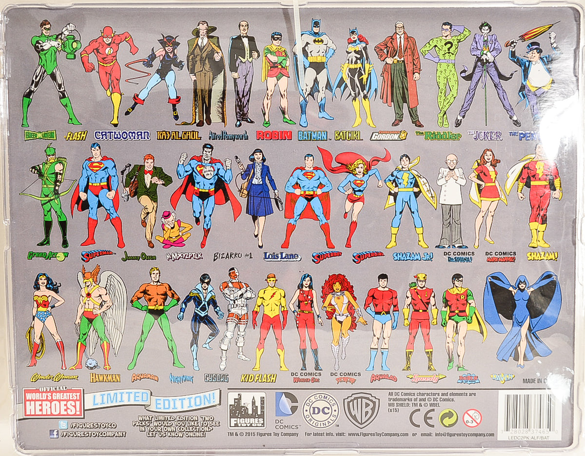 2015 DC Comics Secret Identities Two Pack Series 4 - Alfred Pennyworth and Batman  Limited Edition Action Figures