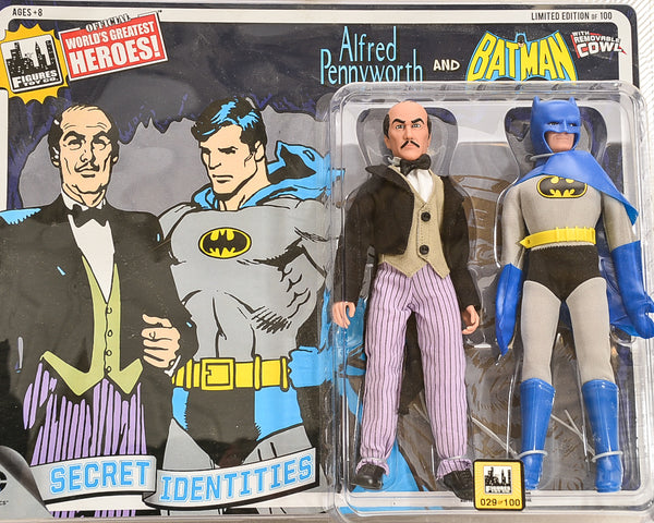 2015 DC Comics Secret Identities Two Pack Series 4 - Alfred Pennyworth and Batman  Limited Edition Action Figures