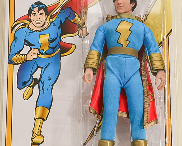 2016 Figures Toy Co Limited Edition Blue & Gold Variant Shazam Jr ! Retro 8 Inch Action Figures