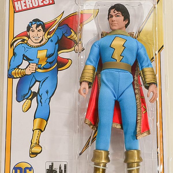 2016 Figures Toy Co Limited Edition Blue & Gold Variant Shazam Jr ! Retro 8 Inch Action Figures