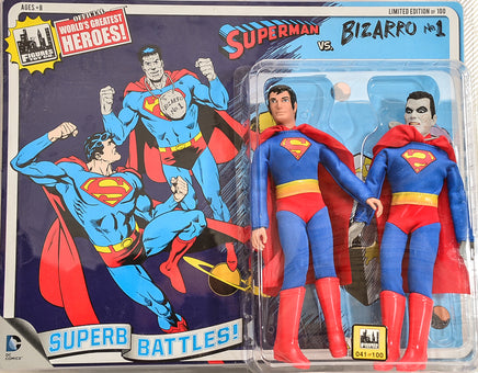 2015 DC Comics Superb Battles Two-Pack Series 3 Superman VS Bizarro Limited Edition Action Figures