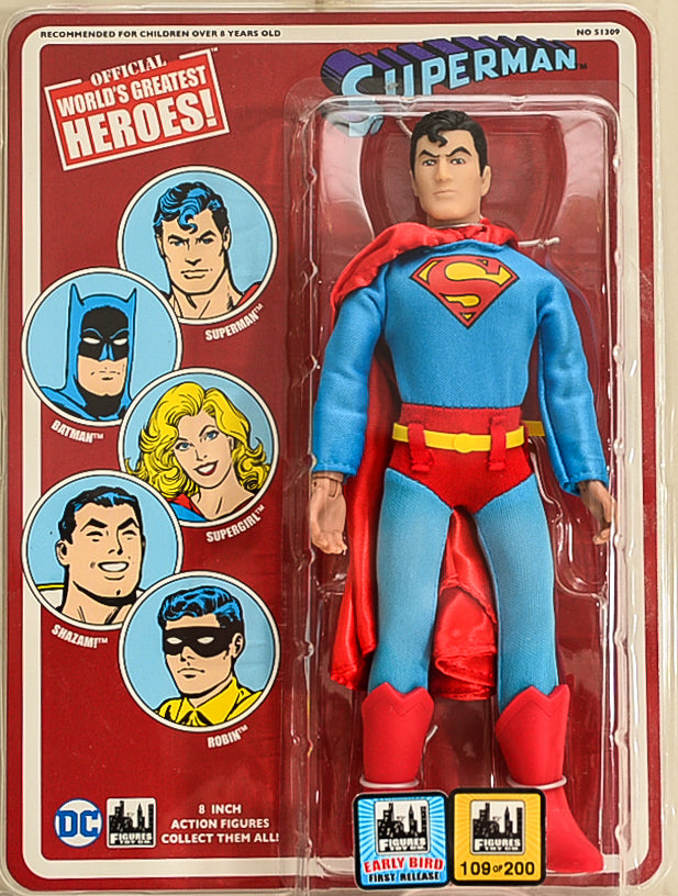 2017 Figures Toy Co Superman Exclusive 8 Inch Limited Edition 109 of 200