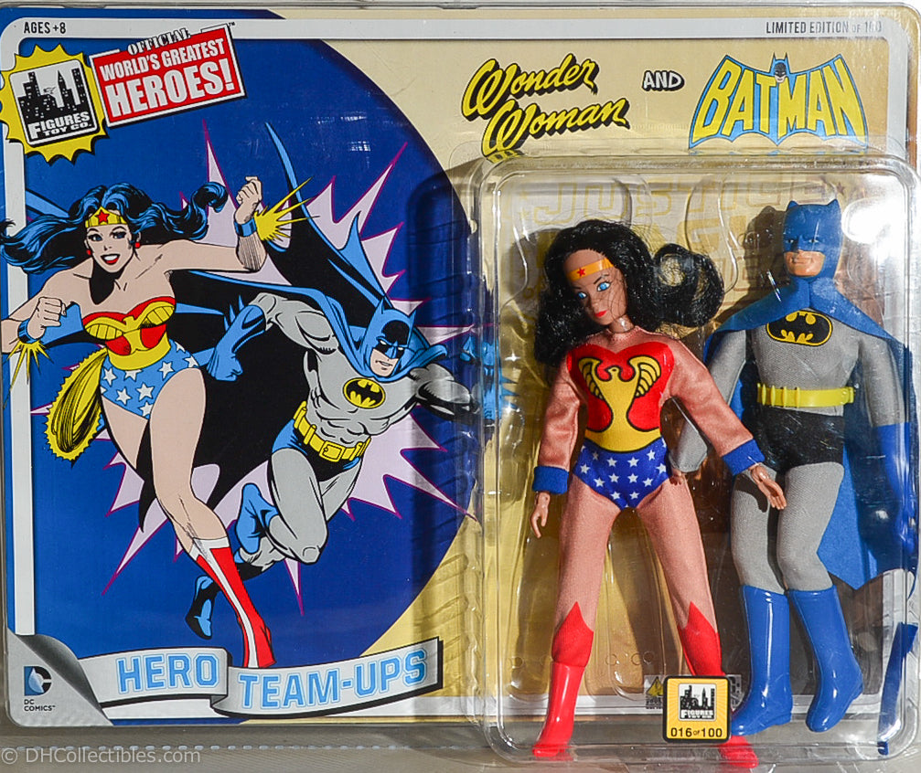 2015 DC Comics Series 3 Hero Team-ups Two Pack - Batman & Wonder Woman Limited Edition Action Figures