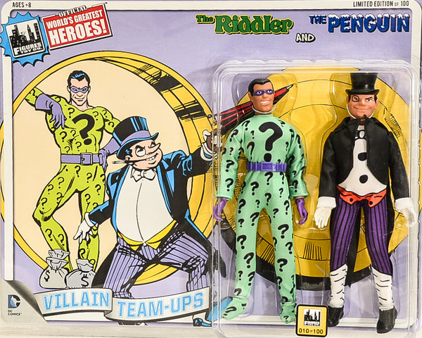 2015 DC Superhero Limited Edition Series 4 Two-Packs -  The Riddler & Penguin 8" Action Figures
