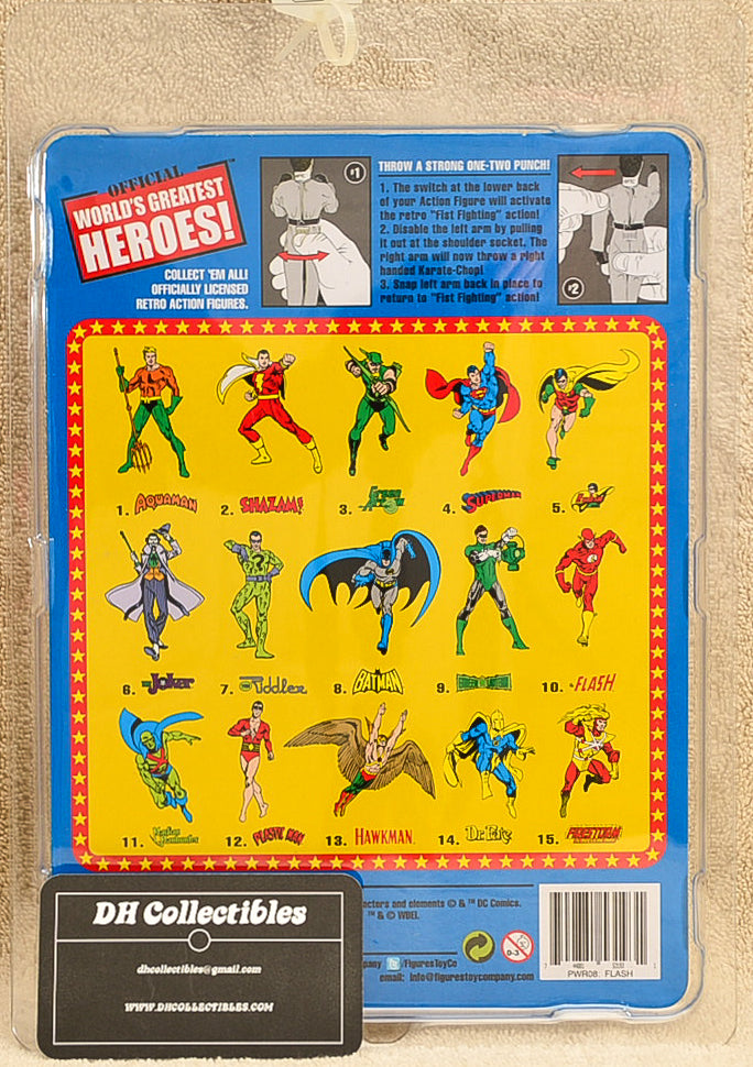 Figures Toy Co. - World's Greatest Heroes Series 3 - The Flash Super Powers  Action Figure 8" Mego Retro