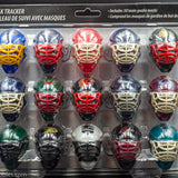 NHL Micro Goalie Mask Standings Tracker Set 30 Piece with Display Board
