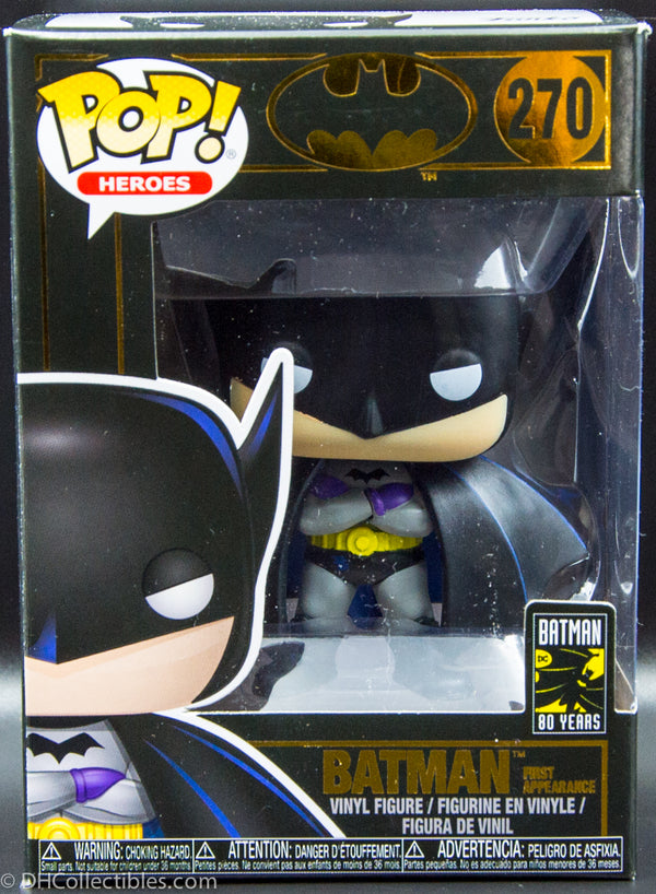 2019 Funko Pop! Heroes: Batman 80th - Batman 1st Appearance  1939 #270