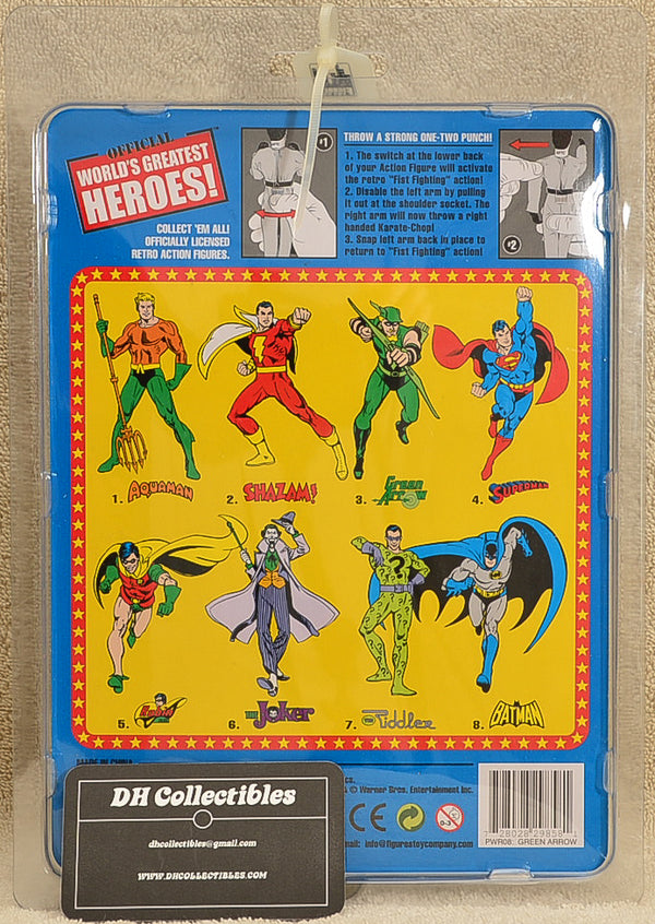 Figures Toy Co. Green Arrow - World's Greatest Heroes  Action Figure 8" Mego Retro
