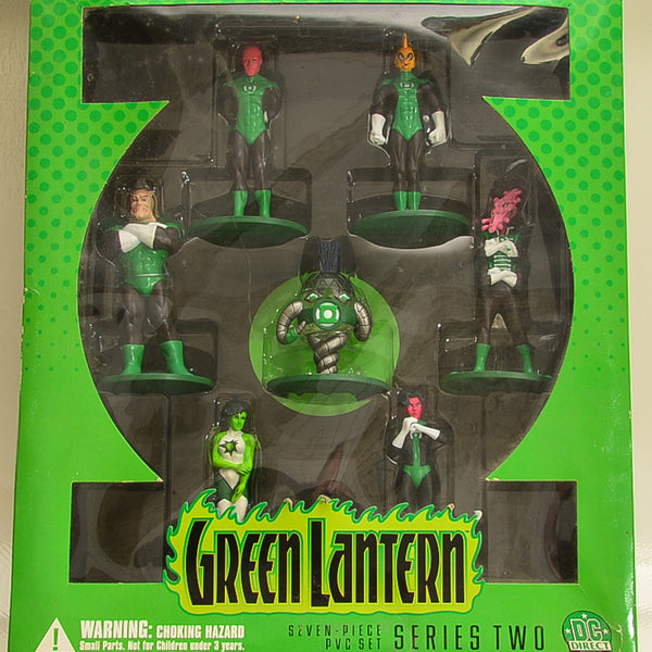 2001 DC Direct Green Lantern Series Two  Seven Piece Action Figure Set