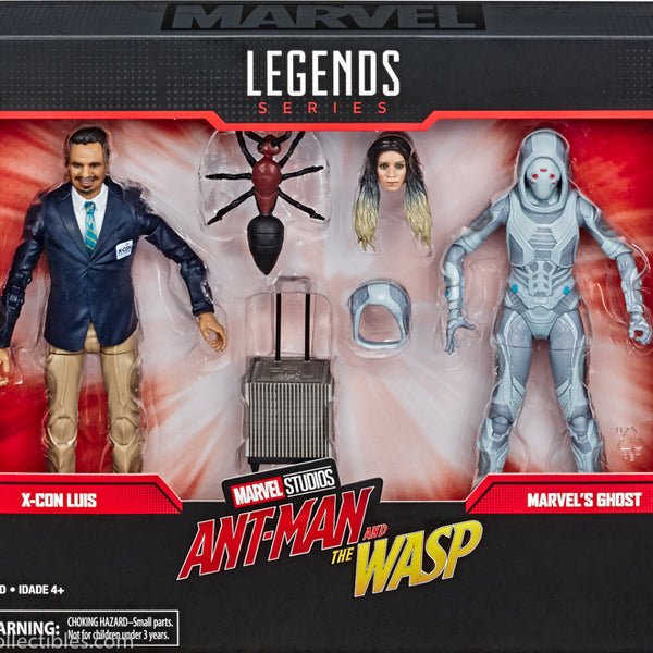 2018 Hasbro Marvel Studios Ant-Man and The Wasp Series X-Con Luis & Marvel's Ghost Action Figures