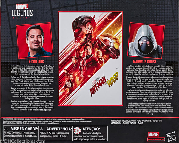 2018 Hasbro Marvel Studios Ant-Man and The Wasp Series X-Con Luis & Marvel's Ghost Action Figures