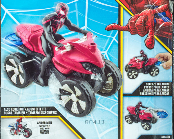 2017 Marvel Spider-Man Blast N’ Go Racer Kid Arachnid with ATV - Action Figure