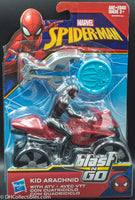 2017 Marvel Spider-Man Blast N’ Go Racer Kid Arachnid with ATV - Action Figure