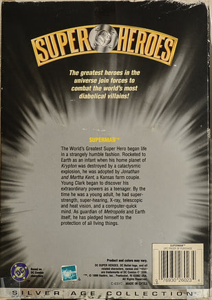 1998 Hasbro Silver Age Super Heroes Superman 9" Action Figure