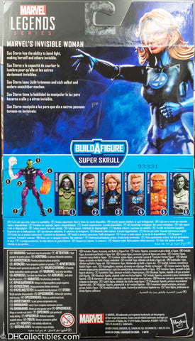 2019  Marvel Legends Fantastic Four Marvel Invisible Woman Super Skrull BAF - Action Figure