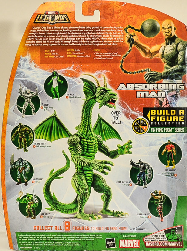 2007 Hasbro Marvel Legends Fin Fang Foom Series Absorbing Man 6" Action Figure