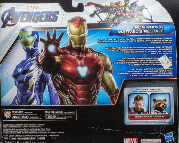 2018 Avengers: Endgame Iron Man and Marvel’s Rescue Figure 2-Pack
