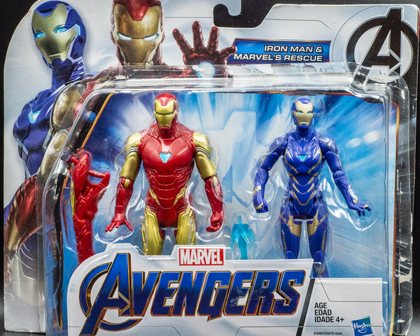 2018 Avengers: Endgame Iron Man and Marvel’s Rescue Figure 2-Pack