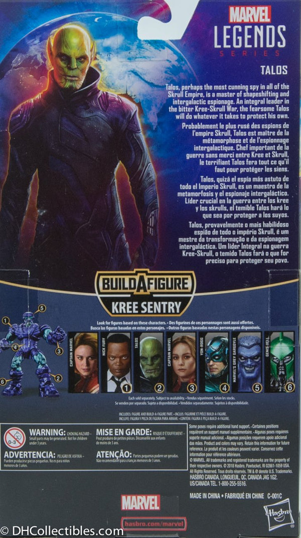 2018 Hasbro Captain Marvel Legends SeriesTalos BAF Kree Sentry Action Figure