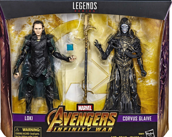 2018 Hasbro Marvel Legends Infinity War Loki & Corvus Glaive Action Figures