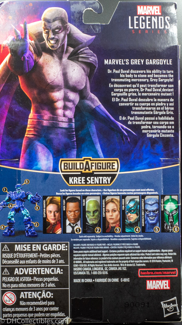 2018 Captain Marvel Marvel Legends Series Grey Gargoyle - BAF Action Figure