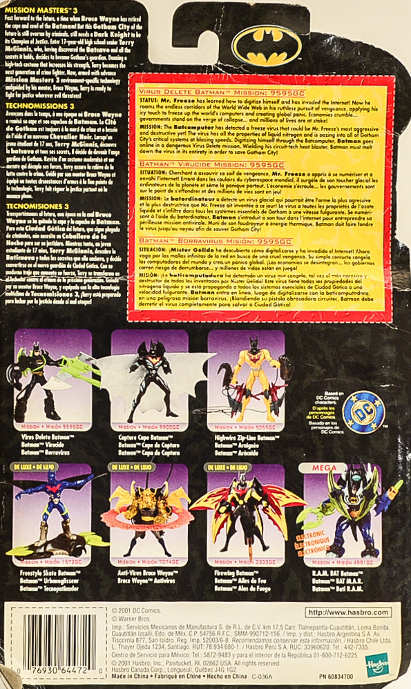 2001 The New Batman Adventures Mission Masters 3 Virus Delete Batman