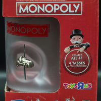 Monopoly Frosted Coffee Tea Mugs Built-In Game Pieces - FULL SET OF 4