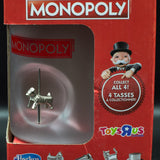 Monopoly Frosted Coffee Tea Mugs Built-In Game Pieces - FULL SET OF 4