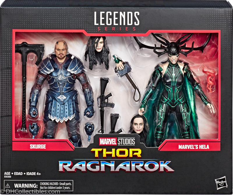 2018 Hasbro Marvel Legends Thor Ragnarok Series Skurge & Marvel's Hela Action Figures