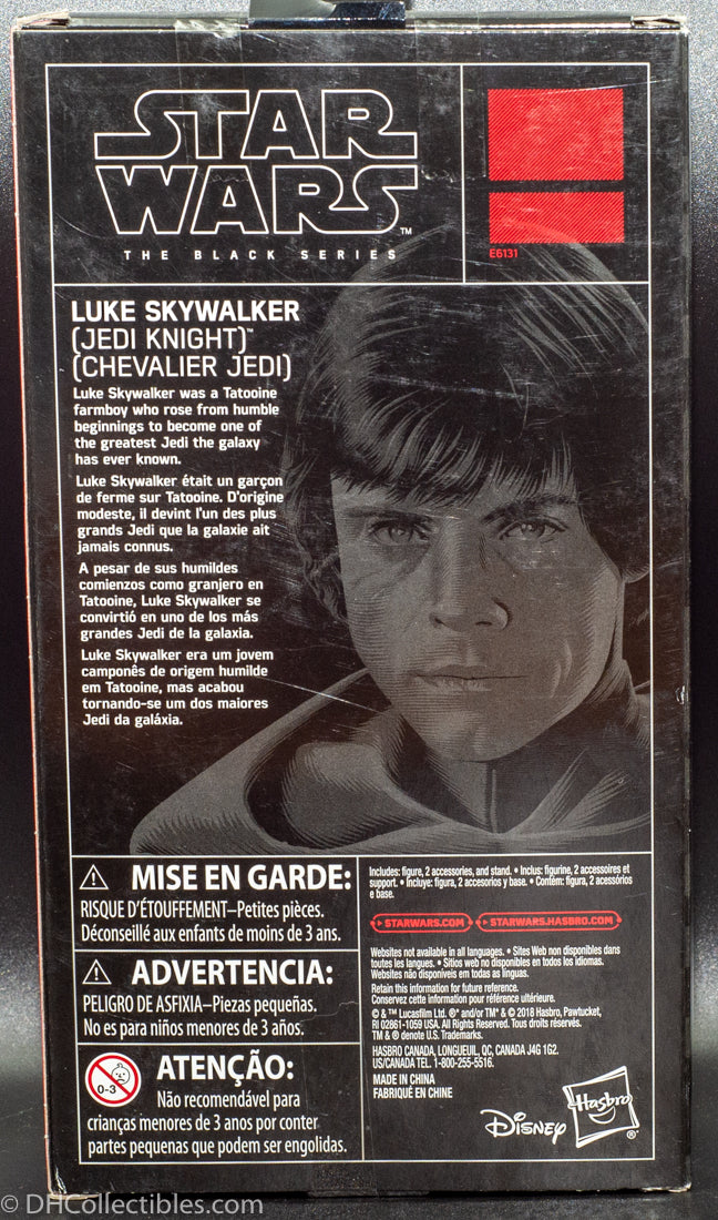 2018 Star Wars The Black Series Luke Skywalker (Jedi Knight) - Action Figure
