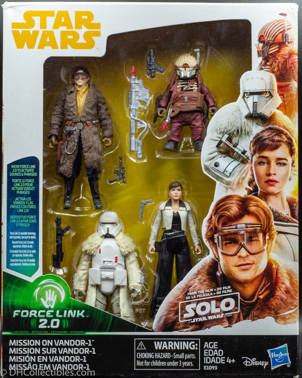 2018 Star Wars Solo Force Link 2.0 Mission on Vandor-1 Action Figures