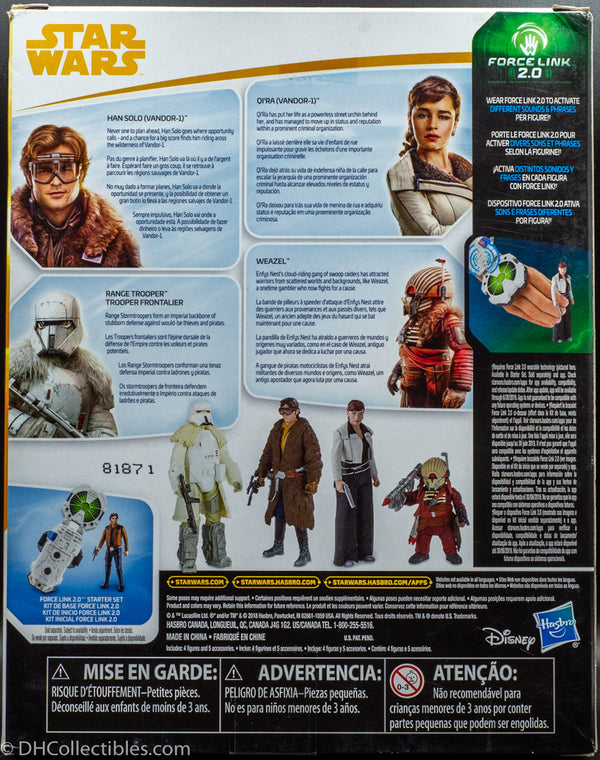 2018 Star Wars Solo Force Link 2.0 Mission on Vandor-1 Action Figures