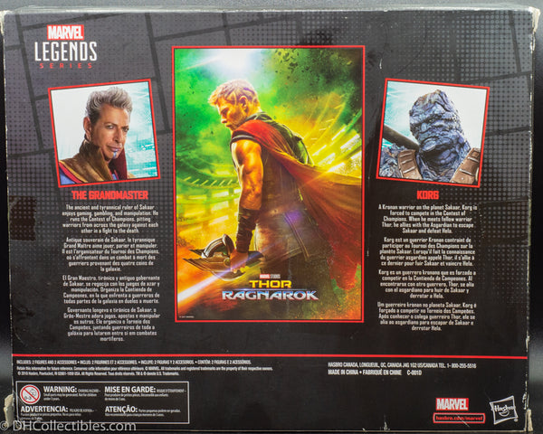 2018 Marvel Legends Series Thor: Ragnarok Movie-Inspired Grandmaster & Korg Collectible Action Figure 2 Pack