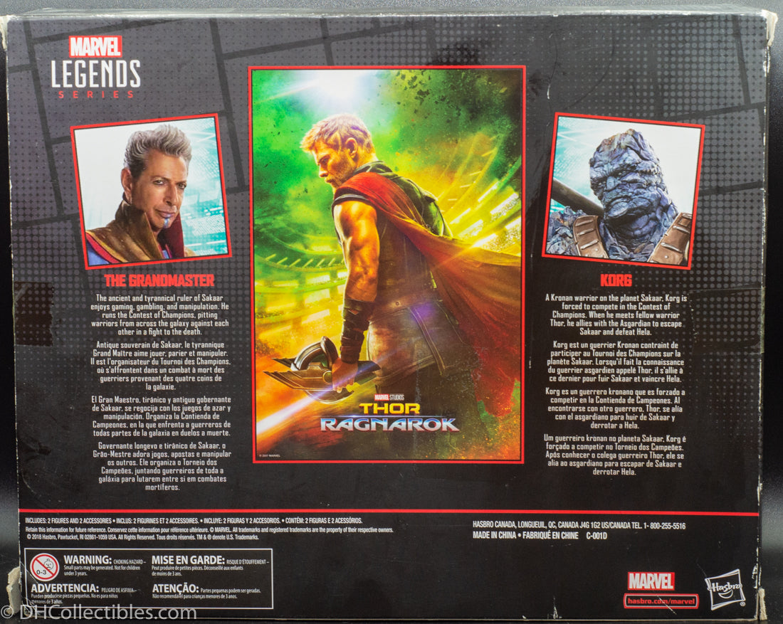 2018 Marvel Legends Series Thor: Ragnarok Movie-Inspired Grandmaster & Korg Collectible Action Figure 2 Pack