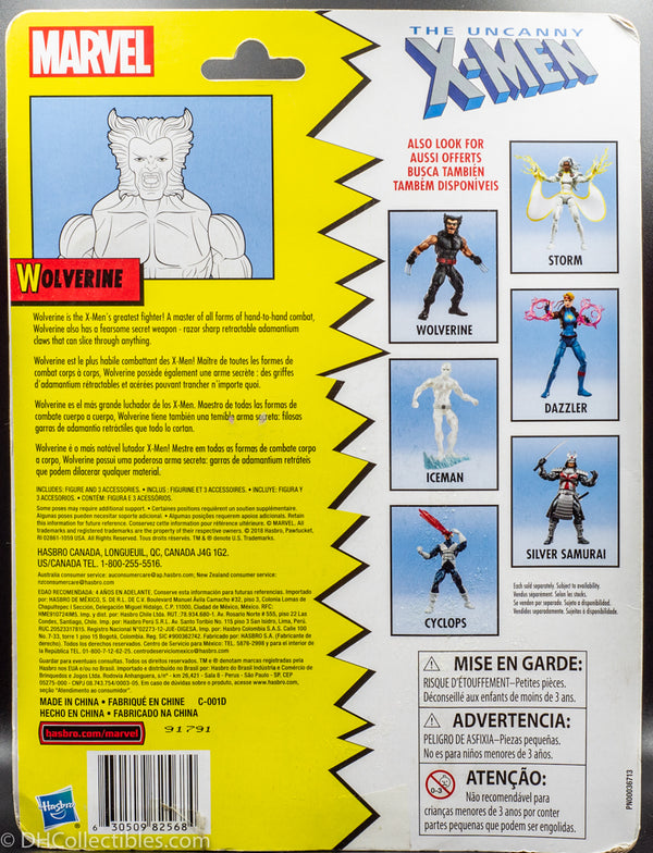 2018 Uncanny X-Men Retro Marvel Legends Wolverine- Action Figure