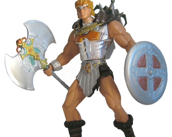 2001 Masters of the Universe Battle Sound He-Man with Dragon Invasion Video -  Action Figure