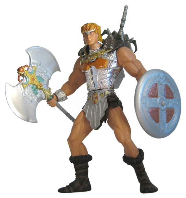 2001 Masters of the Universe Battle Sound He-Man with Dragon Invasion Video -  Action Figure