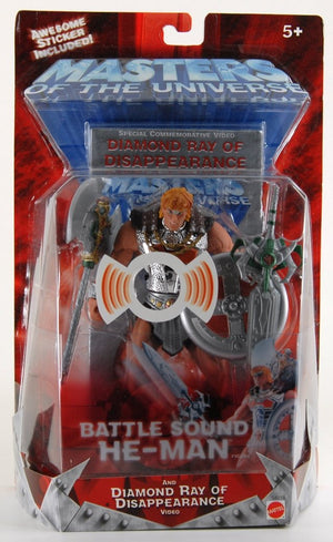 2001 Masters of the Universe Battle Sound He-Man with Dragon Invasion Video -  Action Figure