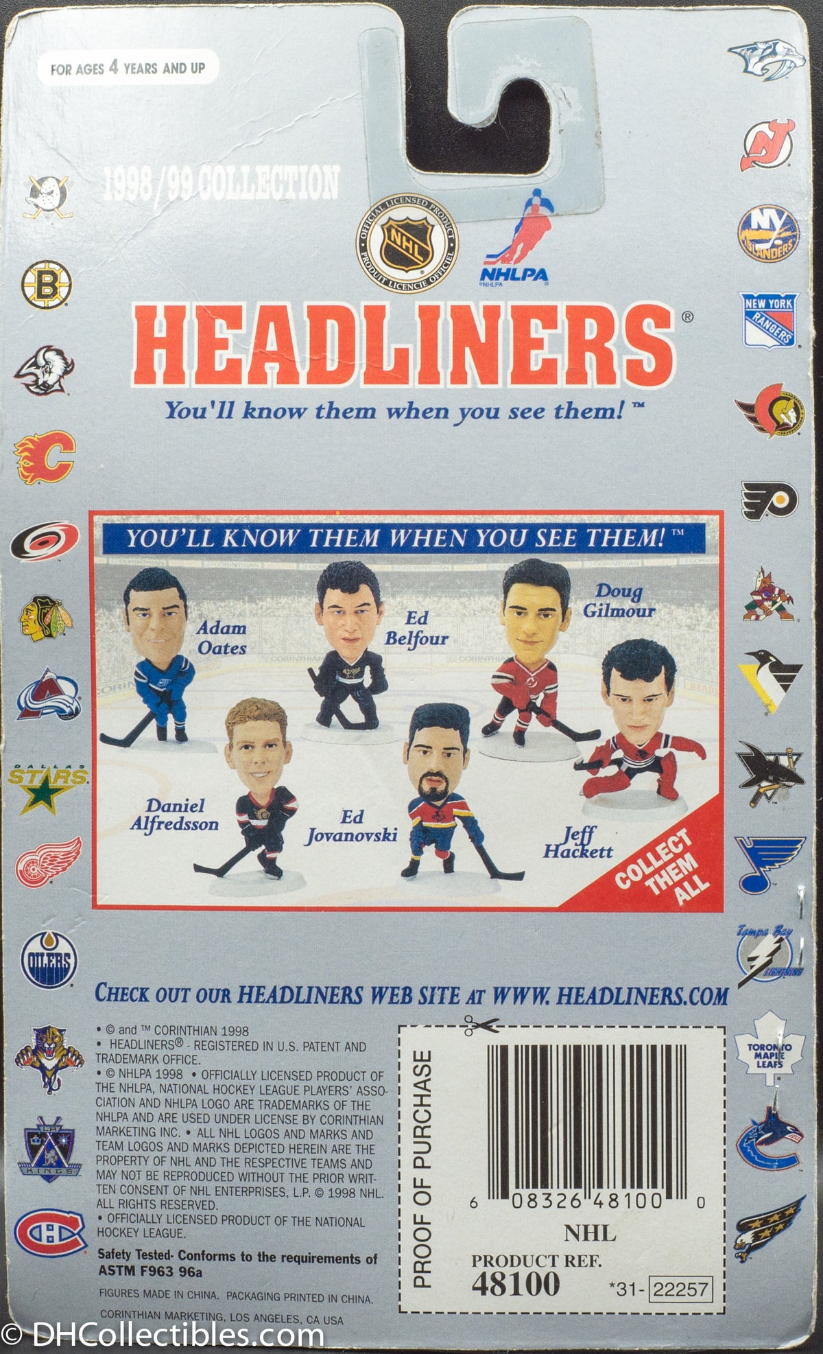1998/99 NHLPA Headliners Collection Dino Ciccarelli Florida Panthers - Action Figure
