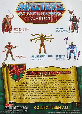 2015 Masters of the Universe Classics Serpentine King Hssss Action Figure