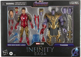 2021 Marvel Infinity Saga Iron Man Mark LXXXV / Thanos Action Figure Set
