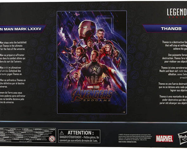 2021 Marvel Infinity Saga Iron Man Mark LXXXV / Thanos Action Figure Set