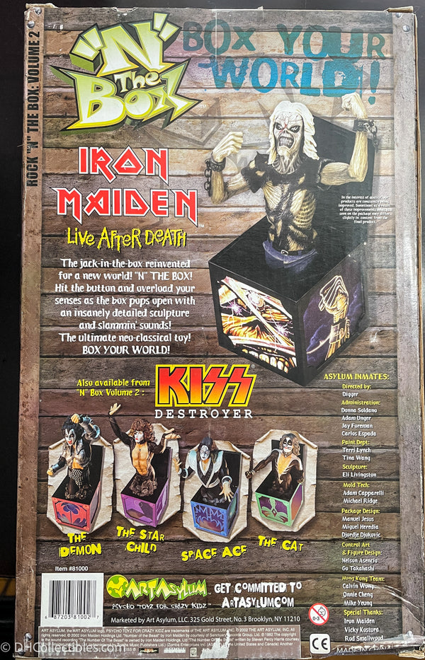 2002 Art Asylum Iron Maiden Live After Death Jack in the Box