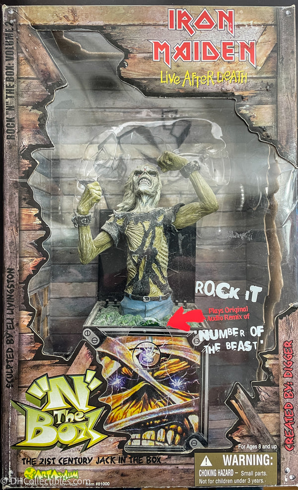 2002 Art Asylum Iron Maiden Live After Death Jack in the Box