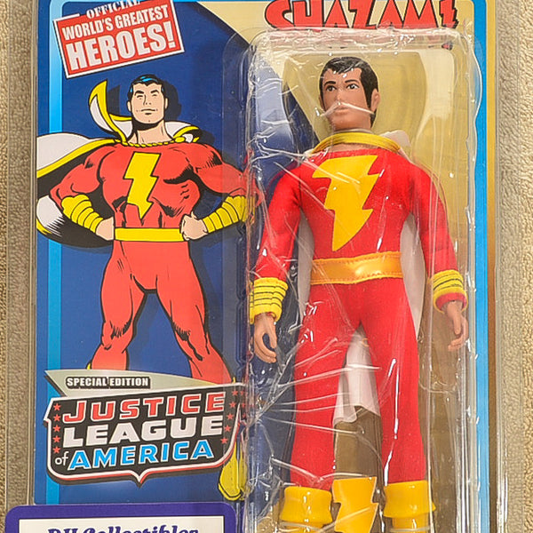 Figures Toy Co  World's Greatest Heroes  - JLA Series 1 Special Edition Shazam Action Figure 8" Mego Retro
