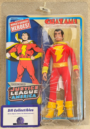 Figures Toy Co  World's Greatest Heroes  - JLA Series 1 Special Edition Shazam Action Figure 8" Mego Retro